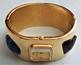 Betsey Johnson Bracelet Watch with 5 Large Rhinestone - £79.91 GBP