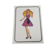 VINTAGE 1983 MATTEL FIGURINE PANINI BARBIE ALBUM STICKER NOS NEW OLD STO... - $4.75