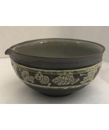 Vtg MCM Mid Century Danish Scandinavian Pottery Carved Fish Owl Etc Bowl... - $44.55