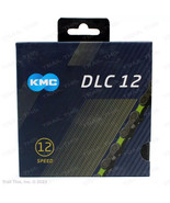 KMC DLC 12-Speed Black &amp; Green Bike Chain 126-Link X12 for Road MTB SRAM... - $97.95