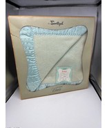 Vintage BEACON Baby BLANKET - Cotton -  Satin Trim 50" x 36" Original Box - $49.45