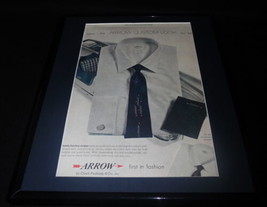 1956 Arrow Shirts Clothing Framed 11x14 ORIGINAL Vintage Advertisement - £38.87 GBP