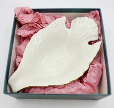 Vintage Lenox Dove Candy Dish 24 KT Gold Trim Bowl Bird Shape Cream With Box - £7.87 GBP