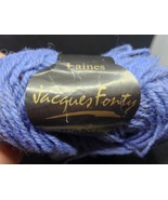 Vintage Jacques Fonty 100% French Wool Yarn 135 Yards Blueish Purple 50 ... - £4.68 GBP