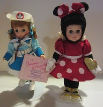 Madame Alexander Mouseketeer &amp; Vogue Ginny Minnie Mouse Dolls - £45.39 GBP