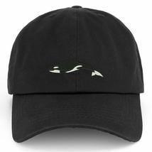 Trendy Apparel Shop XXL Orca Killer Whale Embroidered Unstructured Cotton Cap -  - £17.62 GBP