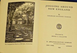 Jogging Around New England Towne illus Gillette signed Keyes 1939 1st ed CT VT  - £13.97 GBP