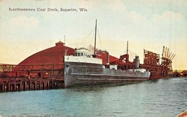 Superior Wisconsin~Northwestern Coal Dock~Postcard - £6.02 GBP