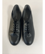 Women’s Pre-Owned Capezio Black Tap Lace Shoes size 9 Recital Comp Team 443 - $40.60 CAD