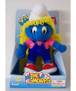 Hug A Smurf Smurfette in Overalls And Red Tennis Shoes 1996 A3 - $16.46 CAD