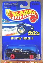 1992 Hot Wheels Blue Card #248 Splittin&#39; Image Ii Drk Blue Chrome Window Pink Uh Sp - £9.02 GBP