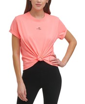 DKNY Womens Sport Cotton Logo T-Shirt,Atomic Pink,Small - £27.25 GBP