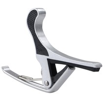 Tune Clamp Key Capo For Acoustic Electric Classical Guitar Silver - £28.32 GBP
