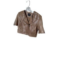 La marque Kirsi cropped biker jacket - medium - $150.00