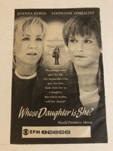 Whose Daughter Is She Tv Movie Print Ad Joanna Kerns Stephanie Zimbalist... - £4.73 GBP