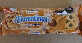 4X GAMESA FLORENTINAS GALLETAS DE CAJETA - 4 PACKS OF 83g EACH - FREE SHIP - $19.79