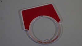 Square D Class 9001 Type KN-300R Red Legend Plate - Blank - New - $5.89