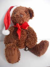 First &amp; Main 2010 Tucker #1715XS Christmas Brown Teddy Bear Stuffed Animal Plush - £15.22 GBP