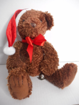 First &amp; Main 2010 Tucker #1715XS Christmas Brown Teddy Bear Stuffed Animal Plush - £15.17 GBP