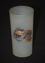 Old Vintage Hazel Atlas Frosted Highball Glasses Antique Car Rambler 190... - $12.86