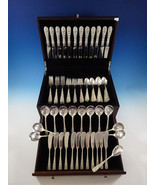 Rose by Stieff Sterling Silver Flatware Set For 12 Service 85 Pieces Repousse - €3.963,88 EUR