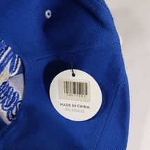 Parquet New York Men's Back Strap Blue/White Cotton Blend Baseball Cap Hat image 2