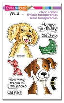 Stampendous Dog Years Stamps Birthday Dogs Scarf Bandana Collar Old Girl Chap - $14.99