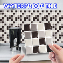 10pc 3d Crystal Tile Wall Stickers Diy Waterproof Self-adhesive Wall Sticke - £15.71 GBP