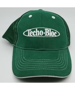 TECHO-BLOC GREEN MESH &quot;TRUCKER&quot; STYLE HAT WITH ADJUSTABLE STRAP - £6.96 GBP