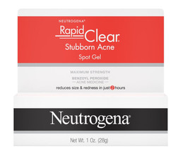Neutrogena Rapid Clear Stubborn Acne Spot Treatment Gel, Benzoyl Peroxide, 1 Oz - £13.41 GBP
