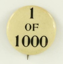 1898 Fraternal Order TOTE Totem Of The Eagle Membership 1 of 1000 Pinback Button - £19.70 GBP