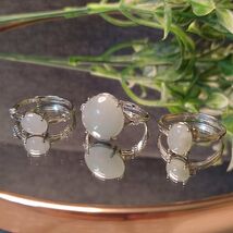 Natural Certified A-Grade Burmese Untreated White Icy Jadeite Simple Des... - $122.17