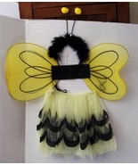 Child Bumblebee Halloween Costume Cos Play Small Wings Skirt Antenna &amp; Bag - €11,09 EUR