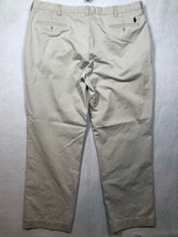 Polo by Ralph Lauren Preston Pant Chino Khaki Flat Front Beige Tan Men&#39;s... - $14.69