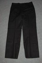 Womens Dark Brown Dress Pants Slacks Unbranded Slight Pinstripe - $12.99