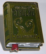 The Call Of Cthulhu Book Image Metal Enamel Lapel Pin H.P. Lovecraft New Unused - £6.06 GBP