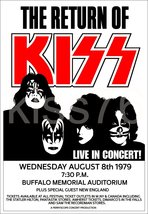 KISS 18 x 26 &quot;Return Of KISS&quot; Buffalo Memorial Stadium Custom Concert Po... - £28.04 GBP