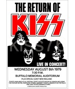 KISS 18 x 26 &quot;Return Of KISS&quot; Buffalo Memorial Stadium Custom Concert Po... - $47.86 CAD