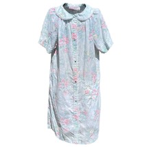 Vintage All Day Cafe Pastel Floral House Dress Size Small Made in USA - £15.80 GBP
