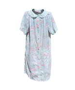 Vintage All Day Cafe Pastel Floral House Dress Size Small Made in USA - $20.09