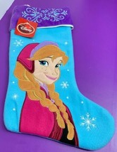 Frozen Anna Christmas Stocking Disney Winter Hat Blue Purple NEW  - $9.89