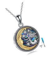 Urn Necklace for Ashes Sterling Silver Guardian Urn Pendant Cremation for - $148.42