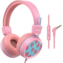 New bee Kids Headphones Wired for School with Microphone KH20 HD Stereo Safe Vo - £22.85 GBP