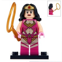 Wonder Woman (Pink Suit) DC Universe Super Heroes Custom Minifigure Toys - £2.39 GBP