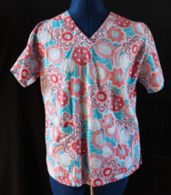 Med Couture Women&#39;s V-Neck Floral Medical Scrub Top Size XS - €7,86 EUR