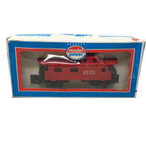 Model Power Safety Red Transfer Caboose # 9125  Railroad Freight Train w... - $19.79