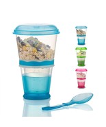 Cereal On The Go, Cup Container Breakfast Drink Milk Cups Portable Yogur... - $24.74