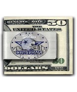 DALLAS COWBOYS STAINLESS STEEL MONEY CLIP FOOTBALL GIFT DAD SON BROTHER ... - £16.45 GBP