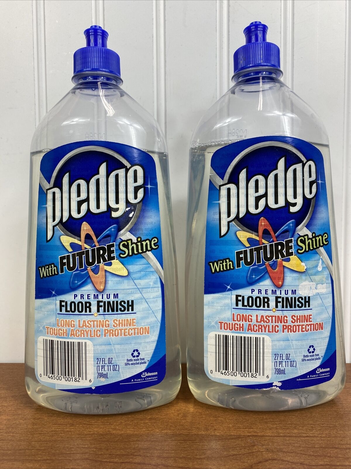 2 Pledge FUTURE Shine Premium Floor Finish Tile Vinyl Acrylic 27oz