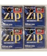 New Lot of 4 Fuji Film Atomm 100Mb Zip Disks - $13.42 CAD